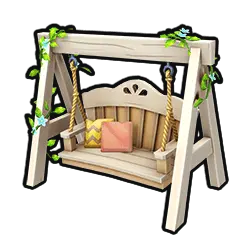 Floral Bench Swing