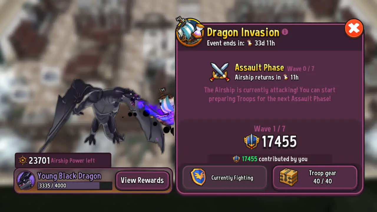 The Assault Phase in the Dragon Invasion event.